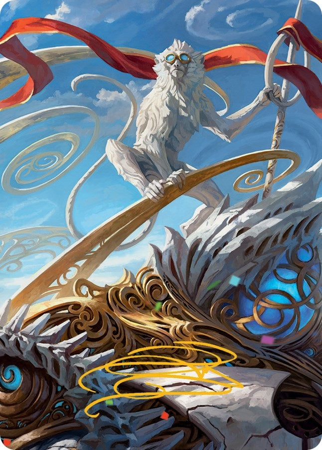 Image for Ragavan, Nimble Pilferer Art Card (Gold-Stamped Signature) (74) (Art Series: March of the Machine) - Magic: The Gathering