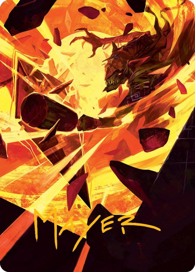 Image for Zada, Hedron Grinder Art Card (Gold-Stamped Signature) (75) (Art Series: March of the Machine) - Magic: The Gathering
