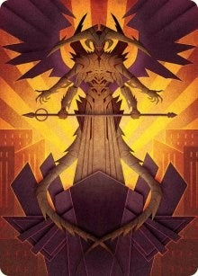 Image for Atraxa, Praetors' Voice Art Card (77) (Art Series: March of the Machine) - Magic: The Gathering