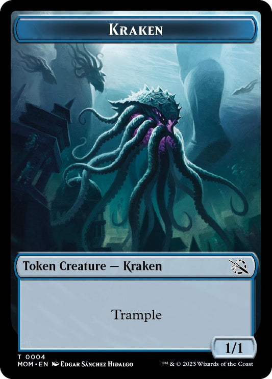 Image for Kraken Token (4) (March of the Machine) - Magic: The Gathering