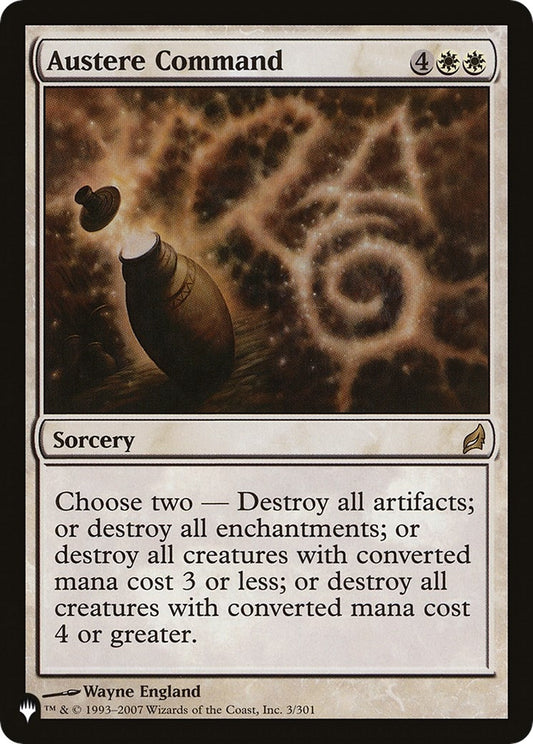 Image for Austere Command (LRW) (3/301) (The List Reprints) - Magic: The Gathering