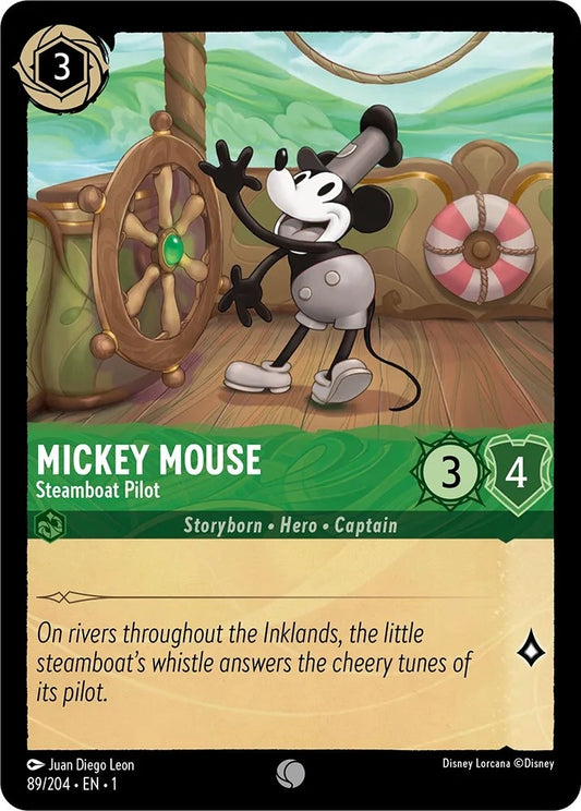 Image for Mickey Mouse - Steamboat Pilot (89/204) (The First Chapter) - Disney Lorcana