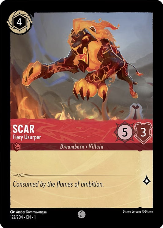Image for Scar - Fiery Usurper (122/204) (The First Chapter) - Disney Lorcana
