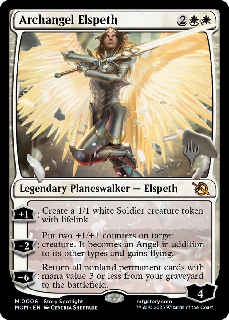 Image for Archangel Elspeth (6) (Promo Pack: March of the Machine) - Magic: The Gathering