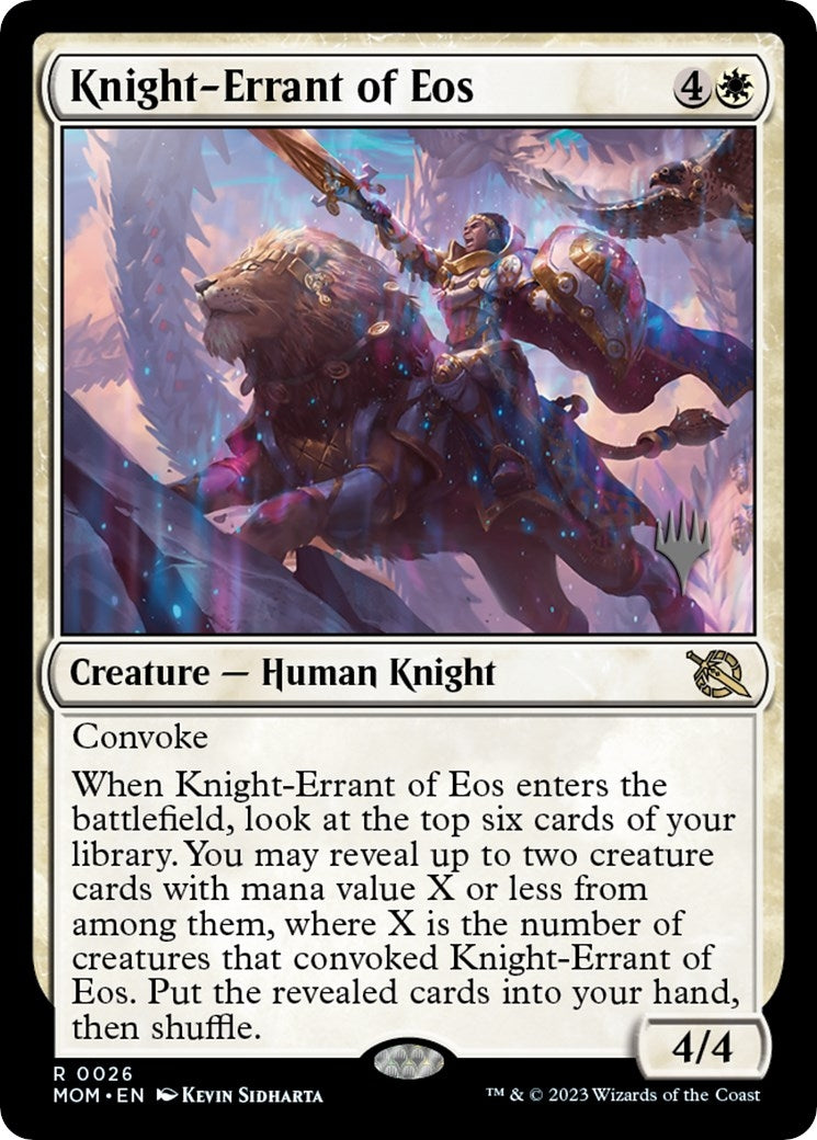 Image for Knight-Errant of Eos (26) (Promo Pack: March of the Machine) - Magic: The Gathering