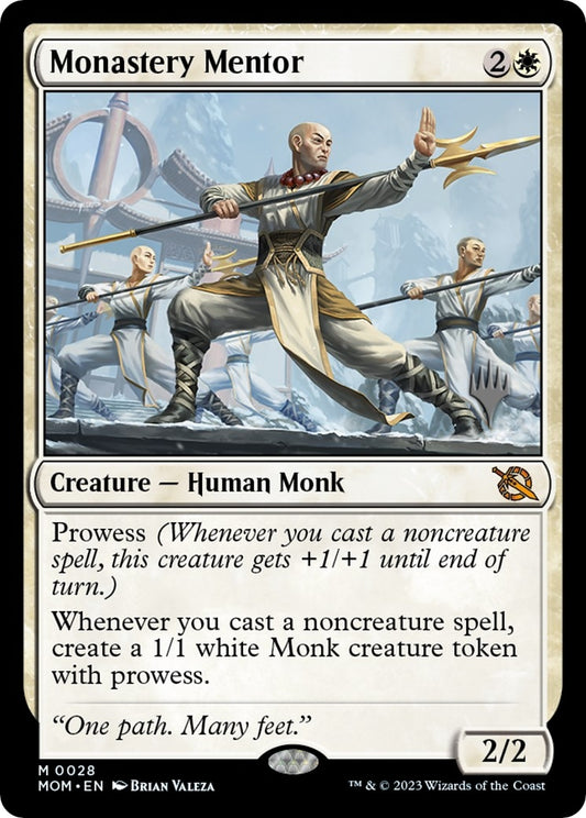 Image for Monastery Mentor (28) (Promo Pack: March of the Machine) - Magic: The Gathering