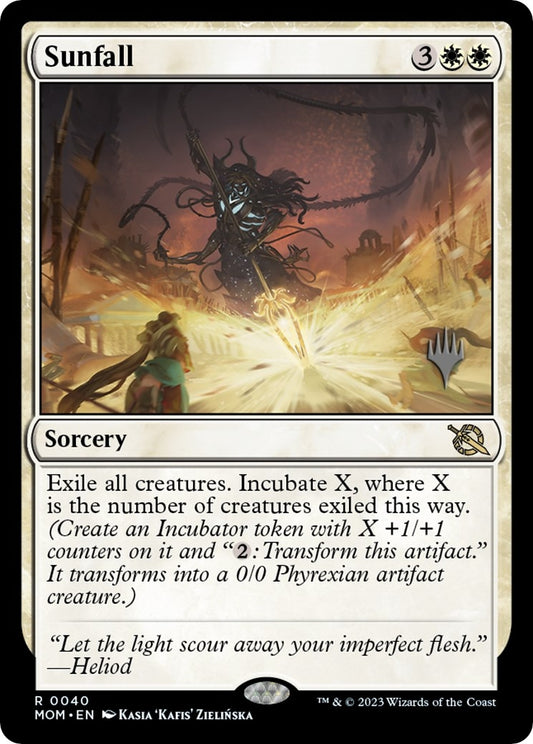 Image for Sunfall (40) (Promo Pack: March of the Machine) - Magic: The Gathering