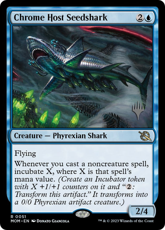 Image for Chrome Host Seedshark (51) (Promo Pack: March of the Machine) - Magic: The Gathering
