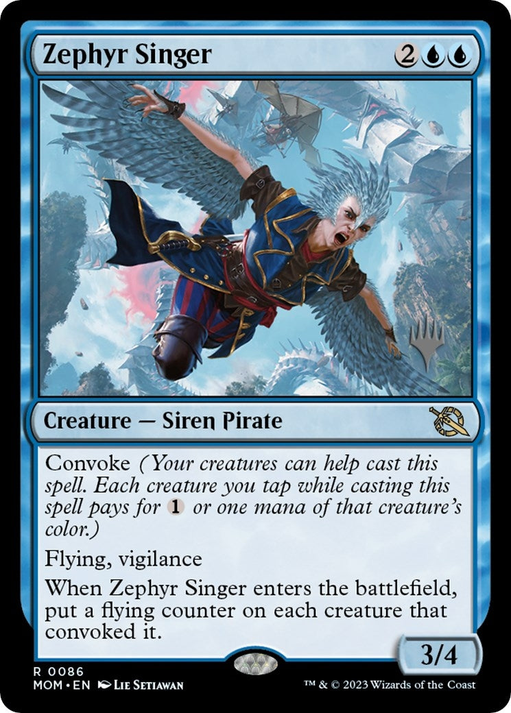 Image for Zephyr Singer (86) (Promo Pack: March of the Machine) - Magic: The Gathering