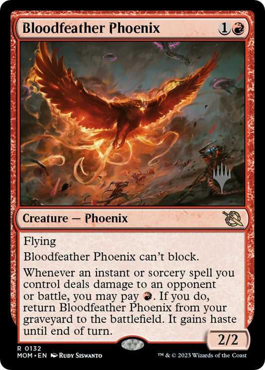 Image for Bloodfeather Phoenix (132) (Promo Pack: March of the Machine) - Magic: The Gathering