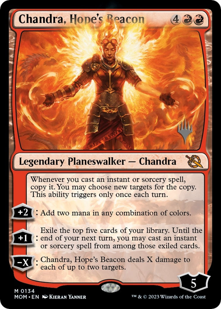 Image for Chandra, Hope's Beacon (134) (Promo Pack: March of the Machine) - Magic: The Gathering