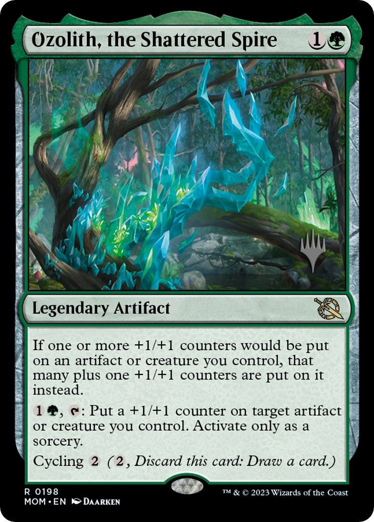 Image for Ozolith, the Shattered Spire (198) (Promo Pack: March of the Machine) - Magic: The Gathering