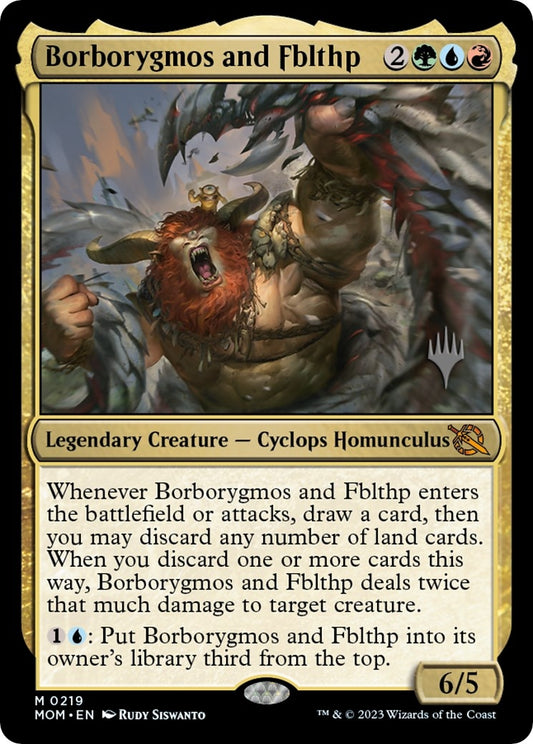 Image for Borborygmos and Fblthp (219) (Promo Pack: March of the Machine) - Magic: The Gathering