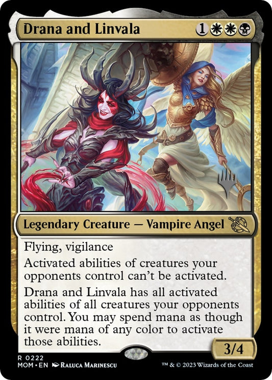 Image for Drana and Linvala (222) (Promo Pack: March of the Machine) - Magic: The Gathering