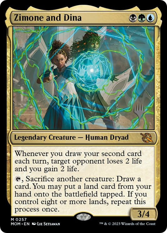Image for Zimone and Dina (257) (Promo Pack: March of the Machine) - Magic: The Gathering