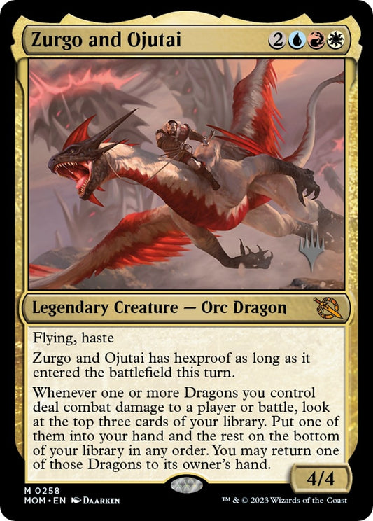 Image for Zurgo and Ojutai (258) (Promo Pack: March of the Machine) - Magic: The Gathering