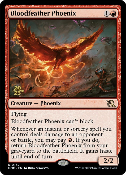 Image for Bloodfeather Phoenix (132) (Prerelease Cards) - Magic: The Gathering
