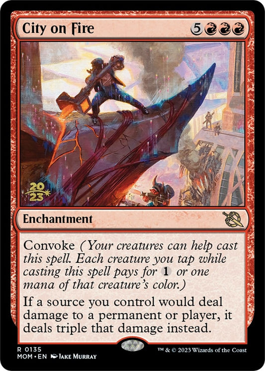 Image for City on Fire (135) (Prerelease Cards) - Magic: The Gathering