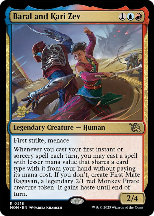 Image for Baral and Kari Zev (218) (Prerelease Cards) - Magic: The Gathering
