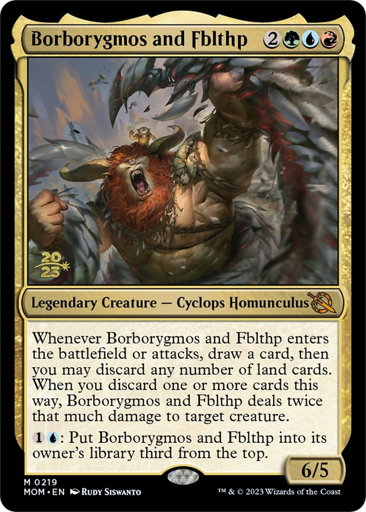 Image for Borborygmos and Fblthp (219) (Prerelease Cards) - Magic: The Gathering