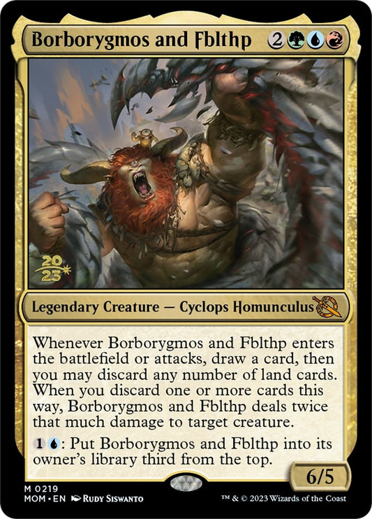 Image for Borborygmos and Fblthp (219) (Prerelease Cards) - Magic: The Gathering