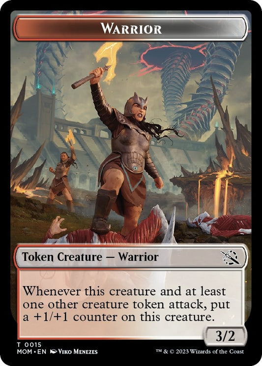 Image for Warrior // Spirit (0013) Double-Sided Token (15 // 13) (March of the Machine) - Magic: The Gathering