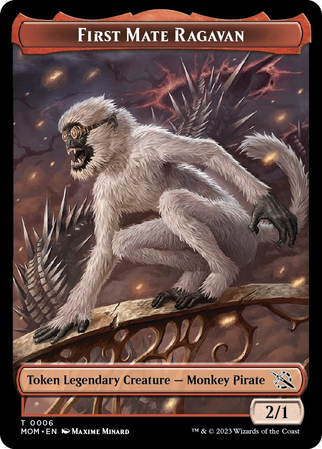 Image for First Mate Ragavan // Thopter Double-Sided Token (6 // 19) (March of the Machine) - Magic: The Gathering