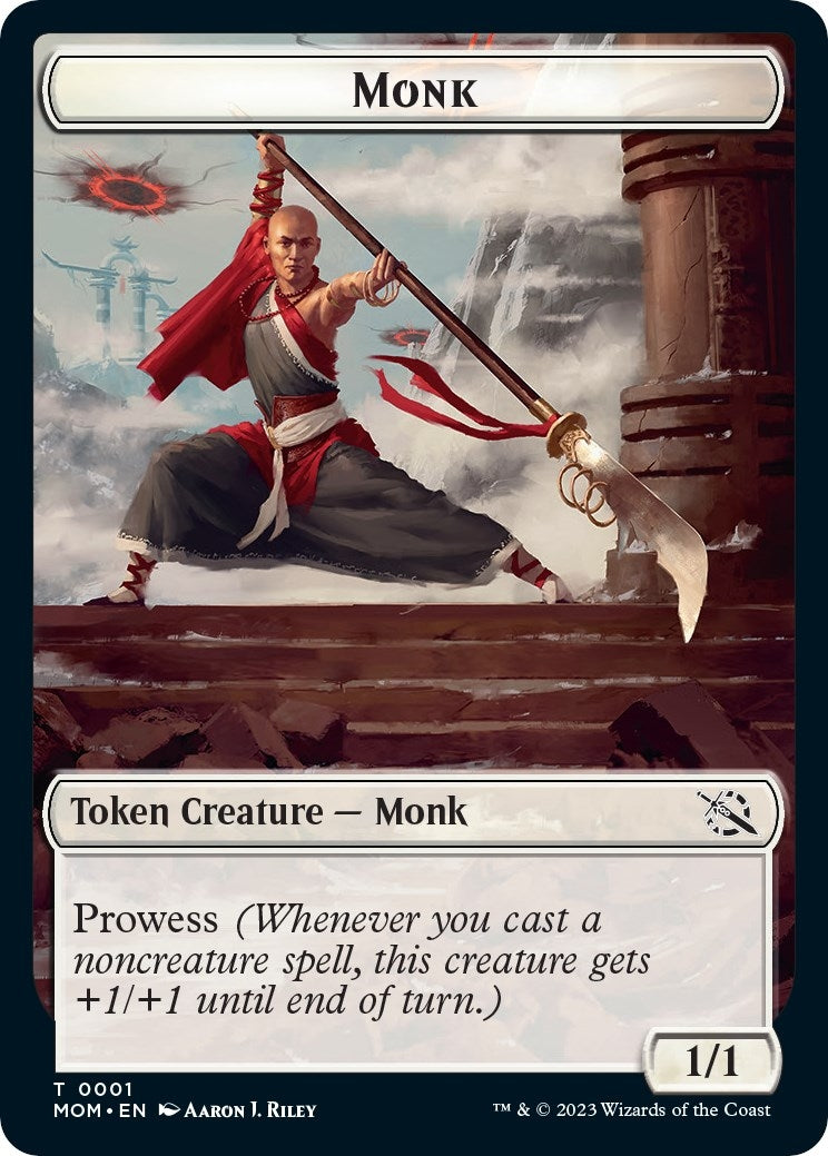 Image for Monk // Kraken Double-Sided Token (1 // 4) (March of the Machine) - Magic: The Gathering