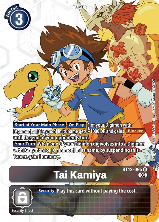 Image for Tai Kamiya (Alternate Art) (BT12-095 R) (Across Time) - Digimon Card Game