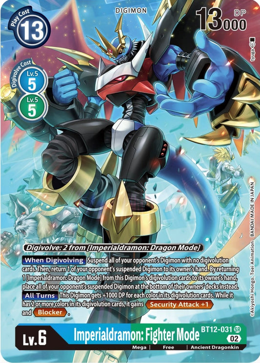 Image for Imperialdramon: Fighter Mode (Alternate Art) (BT12-031 SR) (Across Time) - Digimon Card Game