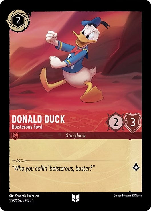Image for Donald Duck - Boisterous Fowl (108/204) (The First Chapter) - Disney Lorcana