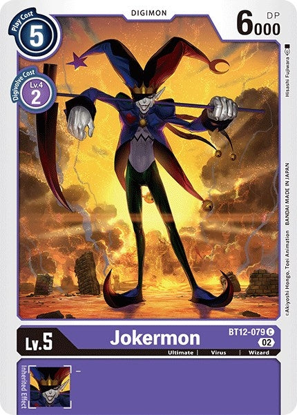 Image for Jokermon (BT12-079 C) (Across Time) - Digimon Card Game