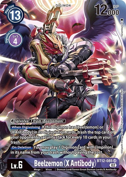 Image for Beelzemon (X Antibody) (Alternate Art) (BT12-085 SR) (Across Time) - Digimon Card Game