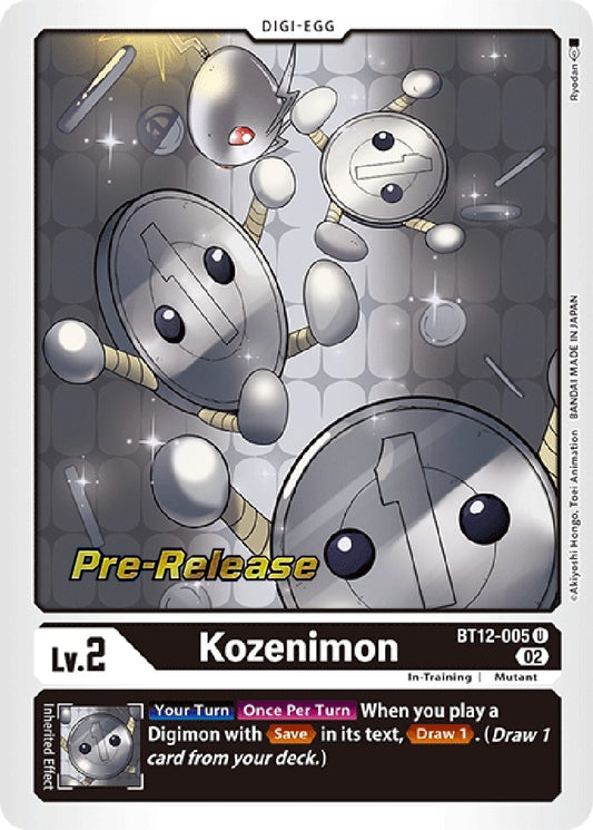 Image for Kozenimon (BT12-005 U) (Across Time Pre-Release Cards) - Digimon Card Game
