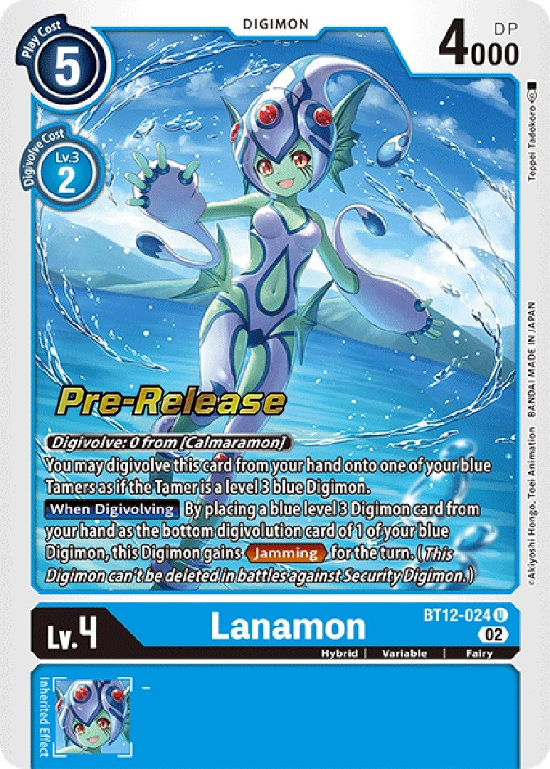 Image for Lanamon (BT12-024 U) (Across Time Pre-Release Cards) - Digimon Card Game