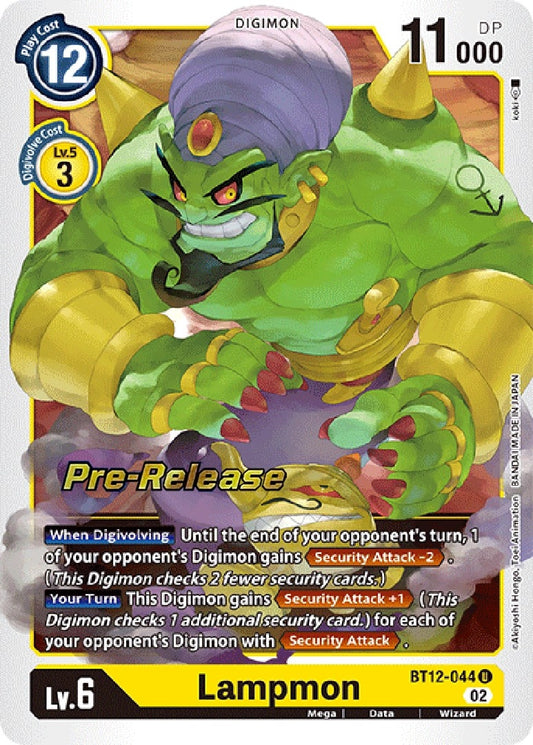 Image for Lampmon (BT12-044 U) (Across Time Pre-Release Cards) - Digimon Card Game