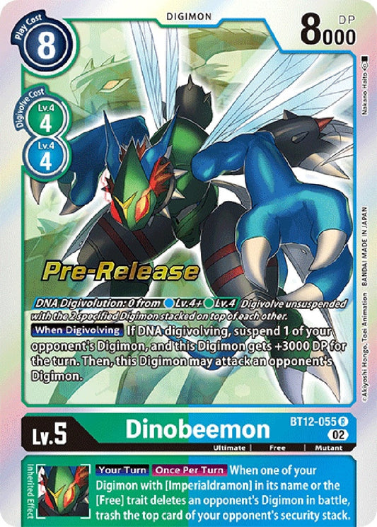 Image for Dinobeemon (BT12-055 R) (Across Time Pre-Release Cards) - Digimon Card Game