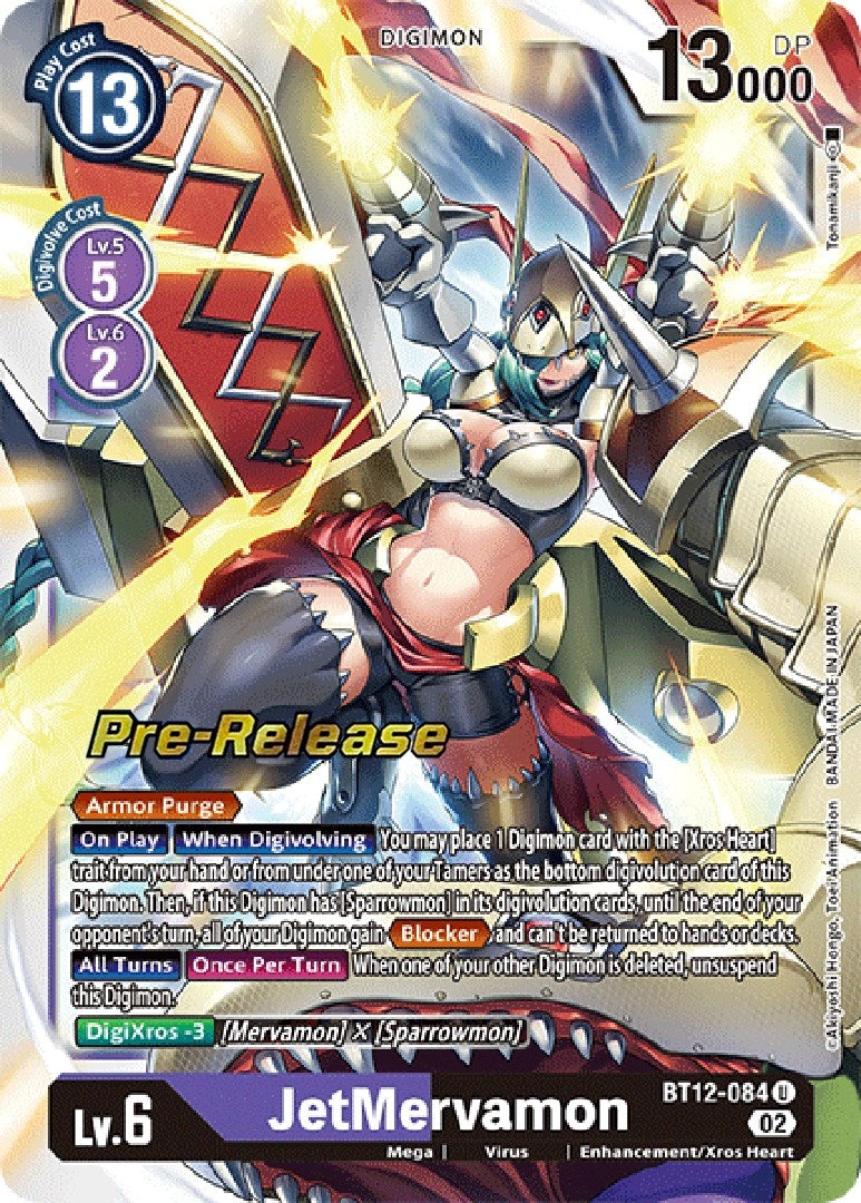Image for JetMervamon (BT12-084 U) (Across Time Pre-Release Cards) - Digimon Card Game