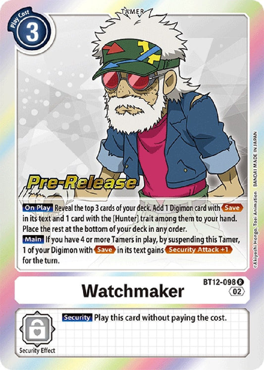 Image for Watchmaker (BT12-098 R) (Across Time Pre-Release Cards) - Digimon Card Game