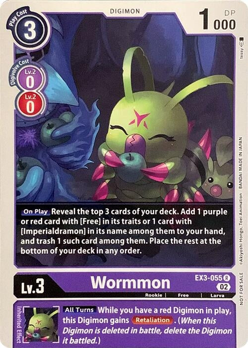 Image for Wormmon (EX3-055 R) (Revision Pack Cards) - Digimon Card Game
