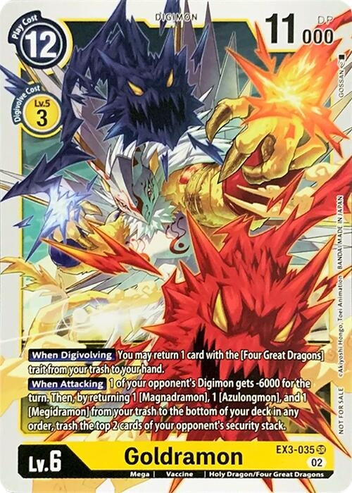 Image for Goldramon (EX3-035 SR) (Revision Pack Cards) - Digimon Card Game