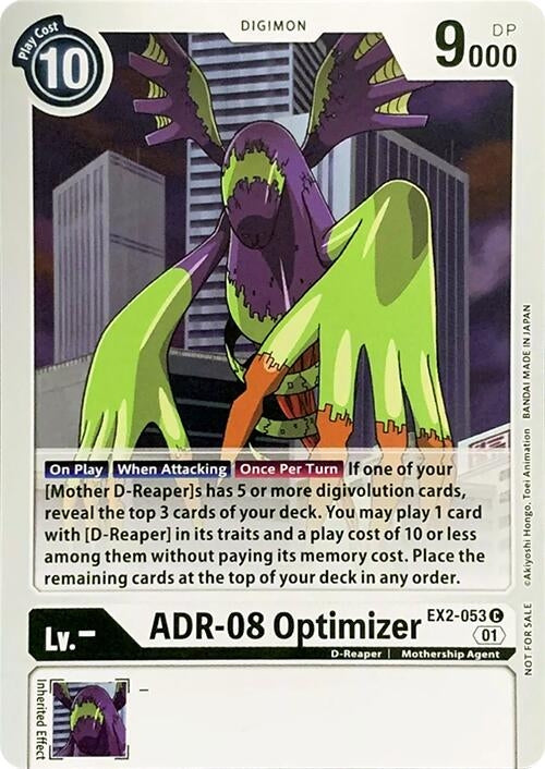Image for ADR-08 Optimizer (EX2-053 C) (Revision Pack Cards) - Digimon Card Game