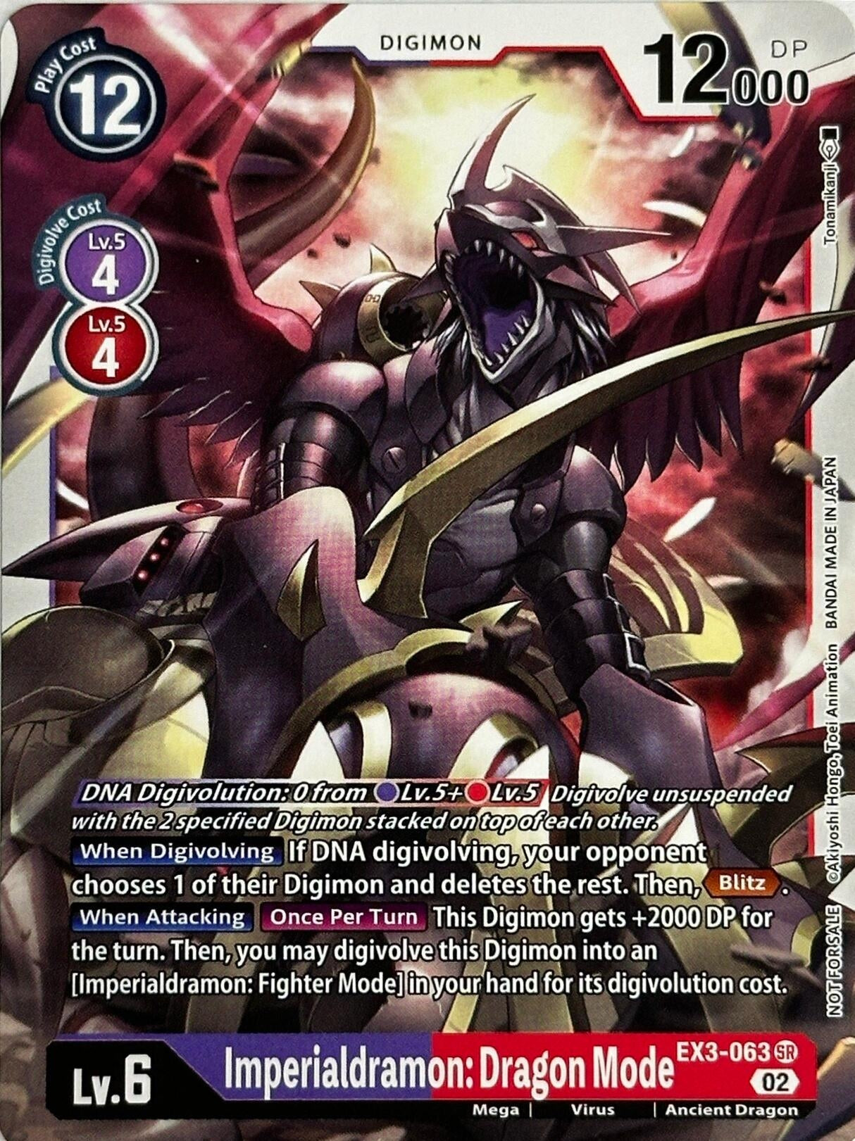 Image for Imperialdramon: Dragon Mode (EX3-063 SR) (Revision Pack Cards) - Digimon Card Game