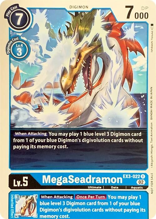 Image for MegaSeadramon (EX3-022 R) (Revision Pack Cards) - Digimon Card Game