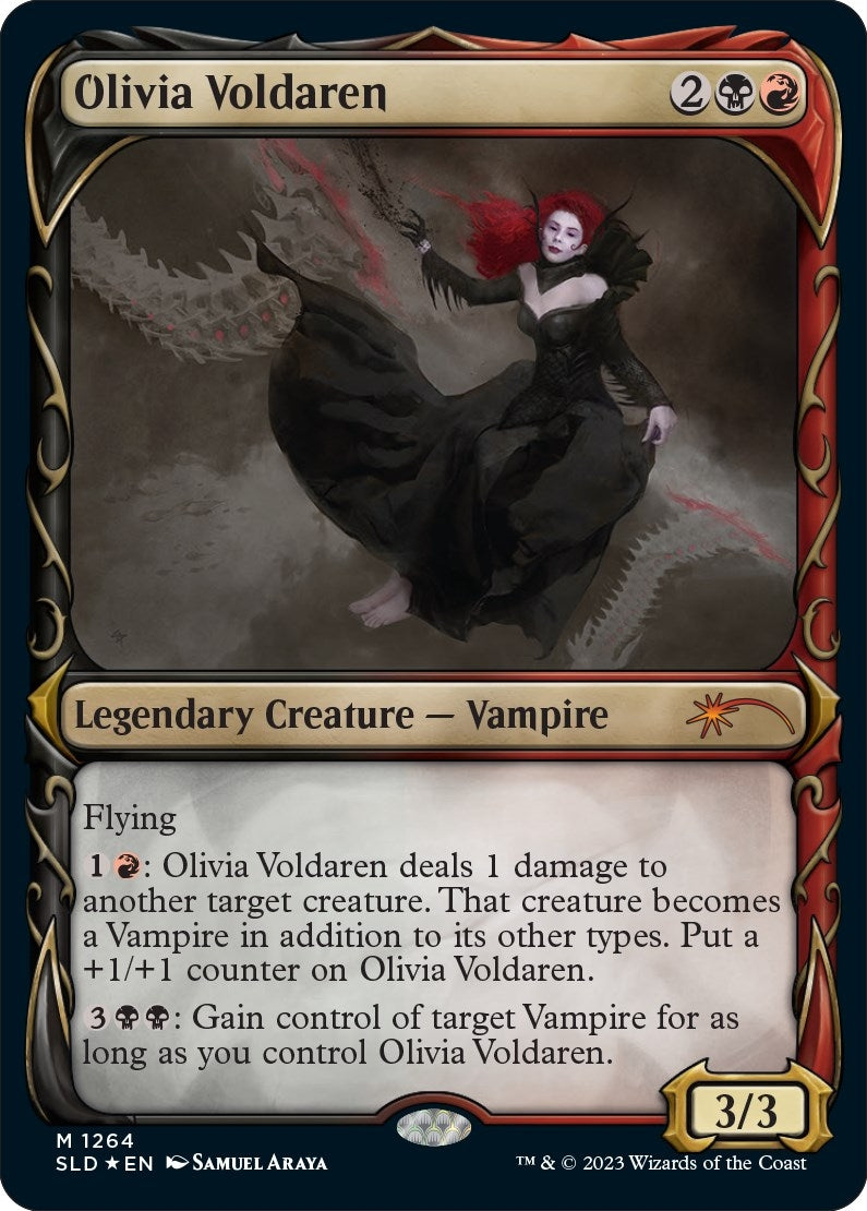 Image for Olivia Voldaren (Halo Foil) (1264) (Secret Lair Drop Series) - Magic: The Gathering