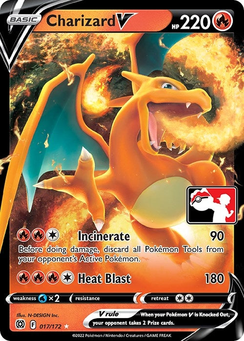 Image for Charizard V (Prize Pack Series 2) (017/172) (Prize Pack Series Cards) - Pokemon