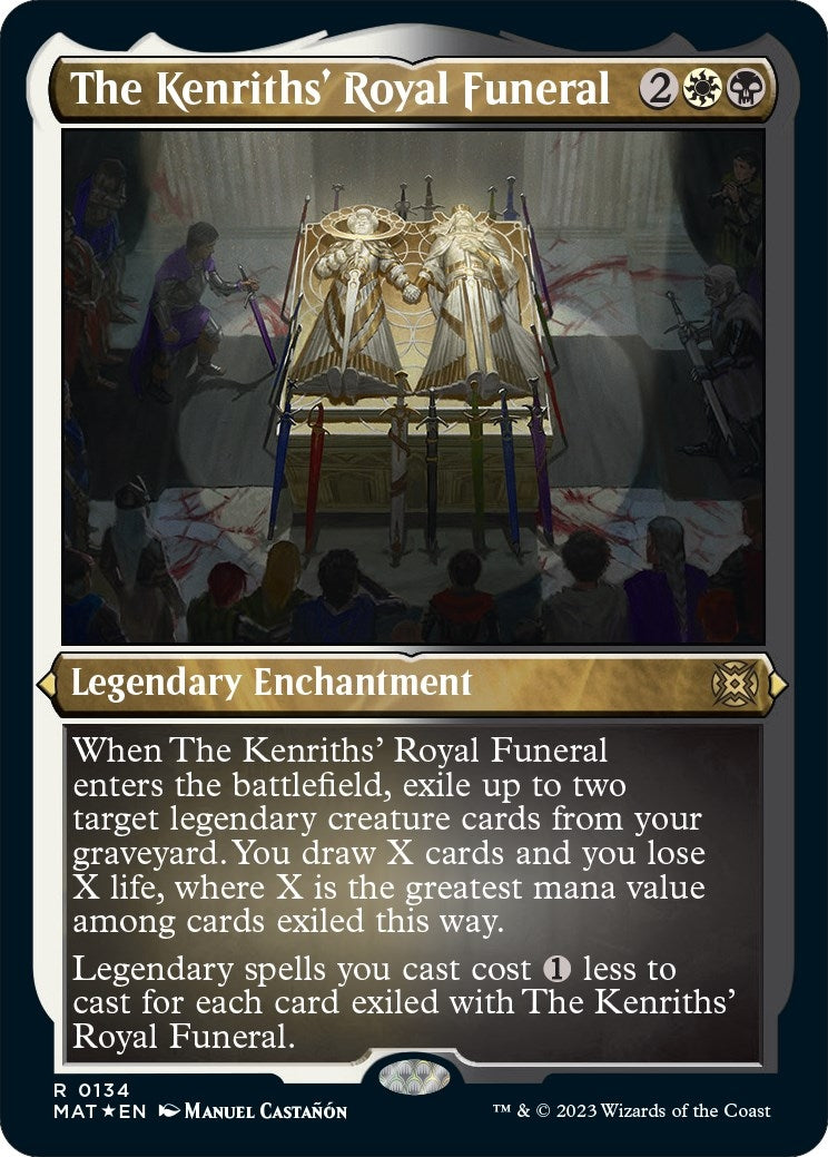 Image for The Kenriths' Royal Funeral (Foil Etched) (134) (March of the Machine: The Aftermath) - Magic: The Gathering