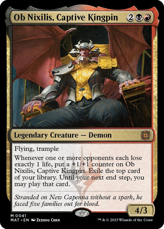 Image for Ob Nixilis, Captive Kingpin (41) (March of the Machine: The Aftermath) - Magic: The Gathering