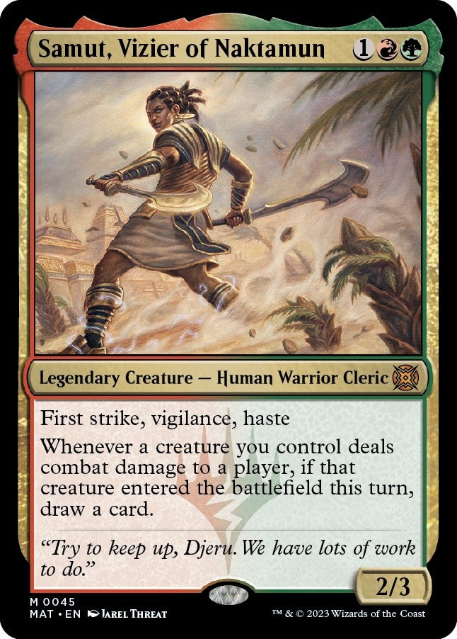 Image for Samut, Vizier of Naktamun (45) (March of the Machine: The Aftermath) - Magic: The Gathering