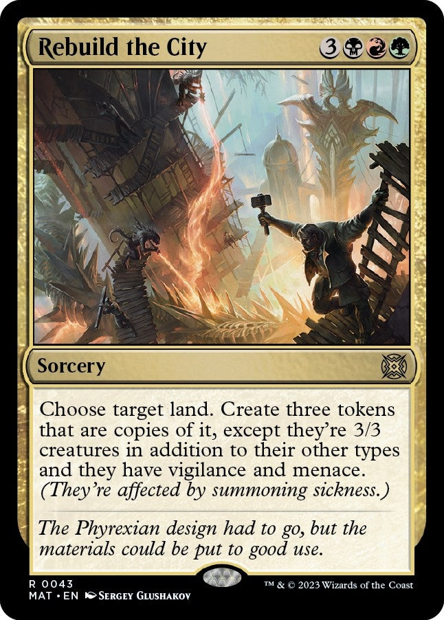 Image for Rebuild the City (43) (March of the Machine: The Aftermath) - Magic: The Gathering
